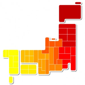 日本地図 日本 地図 秋 紅葉 もみじ